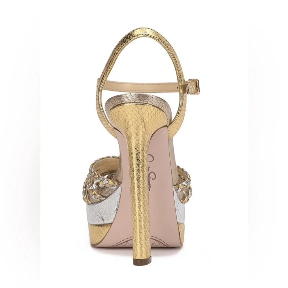 NEW Jessica Simpson Inaia Platform Sandals, Orange, Gold & Black Available, 9.5